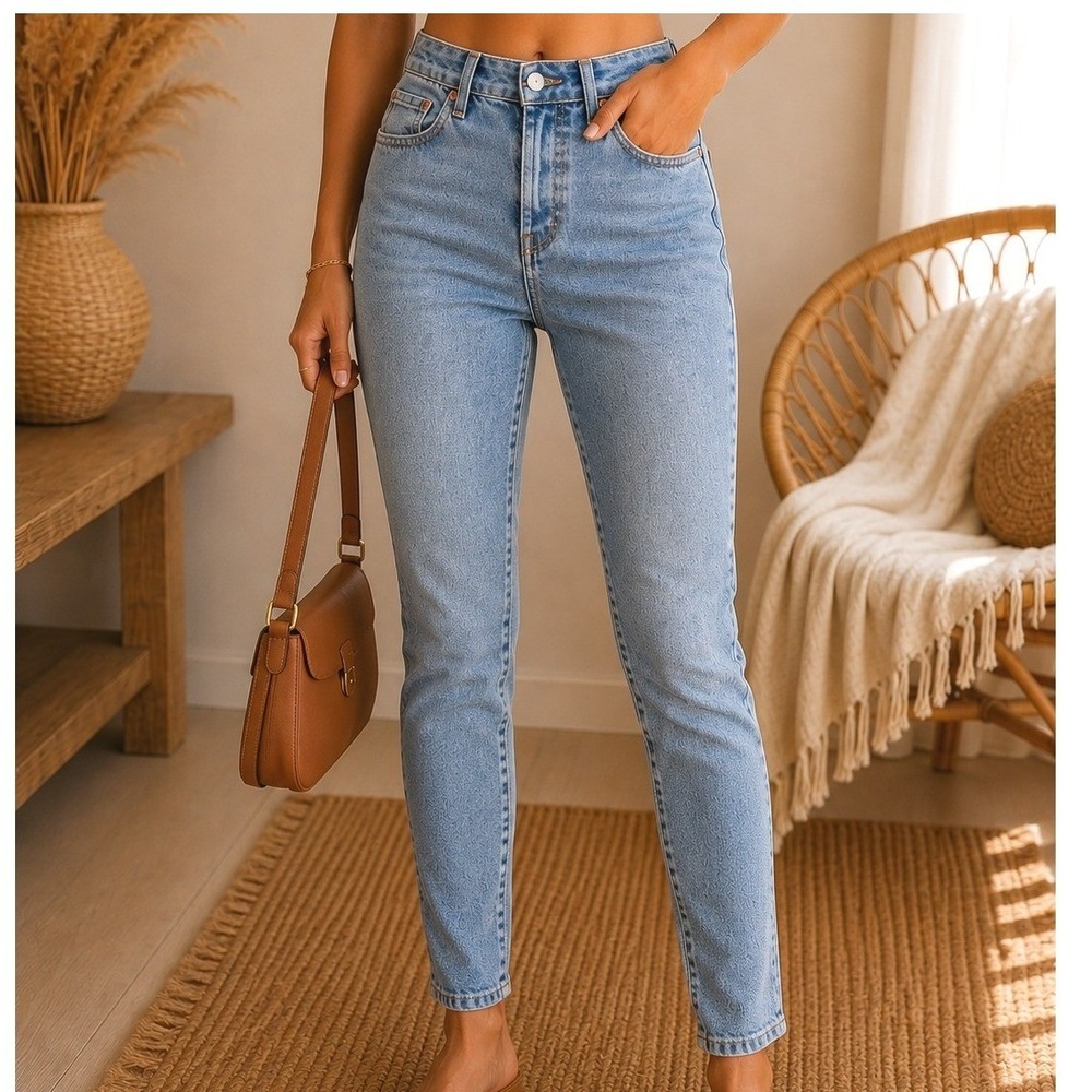 Levis 501 Skinny Light Wash High Rise Button Fly Jeans W25 Festival Ankle